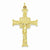 Sterling Silver & 24k Gold-Plated INRI Crucifix pendant, Stylish Pendants for Necklace