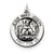 Sterling Silver Antiqued Holy Family Medal, Charm hide-image