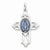 Sterling Silver Miraculous Medal Cross Pendant, Pendants for Necklace