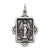 Sterling Silver Antiqued Miraculous Medal, Exquisite Charm hide-image