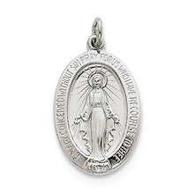 Sterling Silver Miraculous Medal, Gorgeous Charm hide-image