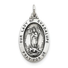 Sterling Silver Our Lady of Guadalupe Medal, Fine Charm hide-image
