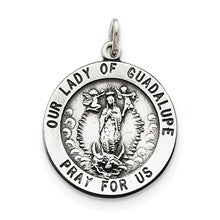 Sterling Silver Our Lady of Guadalupe Medal, Lovely Charm hide-image