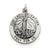 Antiqued Our Lady of Fatima Medal, Charm in Sterling Silver