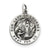 Antiqued Our Lady of Lourdes Medal, Charm in Sterling Silver