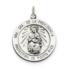 Sterling Silver Antiqued De La Providencia Medal, Exquisite Charm hide-image