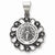 Sterling Silver & CZ Antiqued Blessed Mother Pendant, Pendants for Necklace