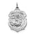Sterling Silver Saint Michael Badge Medal, Charm hide-image