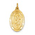 Saint Christopher Medal, Exquisite Charm in 24k Gold-Plated Sterling Silver