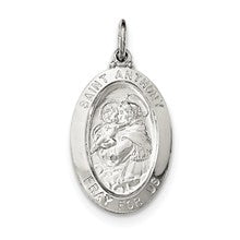 Sterling Silver Saint Anthony Medal, Beautiful Charm hide-image