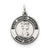 Sterling Silver Antiqued Saint Francis of Assisi Medal, Appealing Charm hide-image