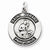 Sterling Silver Antiqued St. Gerard Medal Pendant, Pendants for Necklace