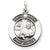 Sterling Silver Antiqued Saint Mark Medal, Lovely Charm hide-image