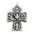 Sterling Silver Antiqued 4-way Medal, Classy Charm hide-image