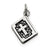 Sterling Silver Antiqued 3-D Bible Charm hide-image