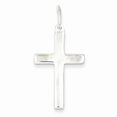 Sterling Silver Polished Cross Pendant, Pretty Pendants for Necklace