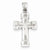 Sterling Silver Rhodium-Plated Hollow Reversible Cross pendant, Classy Pendants for Necklace