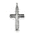 Antiqued Cross Charm in Sterling Silver
