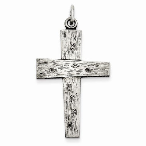 Sterling Silver Antiqued Cross Pendant, Pretty Pendants for Necklace