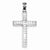 Sterling Silver Rhodium-Plated Diamond Cut Cross Pendant, Pendants for Necklace