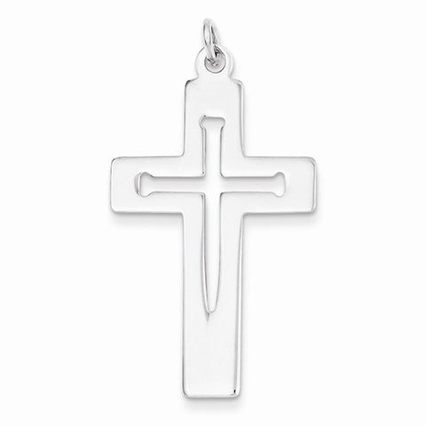 Sterling Silver Latin Cross Pendant, Gorgeous Pendants for Necklace