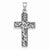Sterling Silver Antiqued Scroll Cross Pendant, Pendants for Necklace