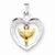 18k Gold-Plated & Sterling Silver Dove Heart pendant, Classy Pendants for Necklace