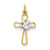 18k Gold-Plated & Sterling Silver Holy Spirit Cross with Dove Charm hide-image