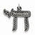 Sterling Silver Antiqued Chai pendant, Adorable Pendants for Necklace