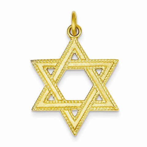 24k Gold-Plated Sterling Silver Star of David Pendant, Pendants for Necklace