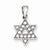 Sterling Silver CZ Star of David pendant, Classy Pendants for Necklace