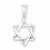 Sterling Silver 3-D Star of David Pendant, Pendants for Necklace