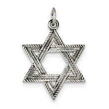 Sterling Silver Antiqued Star of David Charm hide-image