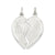 2 pc. Heart-shaped Mizpah Charm in Sterling Silver