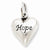 Sterling Silver Antiqued Hope Pendant, Pendants for Necklace