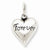 Sterling Silver Antiqued Forever Heart Pendant, Pendants for Necklace