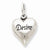 Sterling Silver Antiqued Desire Heart Pendant, Pendants for Necklace