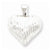 Sterling Silver Rhodium-Plated Diamond-cut Puffed Heart pendant, Dazzling Pendants for Necklace