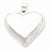 Sterling Silver Rhodium-Plated Polished Puffed Heart pendant, Delightful Pendants for Necklace