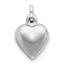 Sterling Silver Puffed Heart Charm hide-image