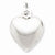 Sterling Silver Puffed Heart pendant, Pretty Pendants for Necklace