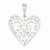 Sterling Silver I love you mom Heart Pendant, Pendants for Necklace