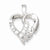 Sterling Silver CZ Heart MOM pendant, Appealing Pendants for Necklace