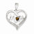Sterling Silver Smokey CZ Mom Heart Pendant, Pendants for Necklace