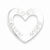 Sterling Silver Faith, Hope, and Love Heart Pendant, Pendants for Necklace
