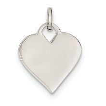 Sterling Silver Polished Heart Charm hide-image