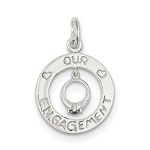 Sterling Silver Our Engagement Charm hide-image