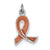 Enamel Ribbon Charm in Sterling Silver