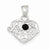 Sterling Silver Sapphire Mom Heart Pendant, Pendants for Necklace