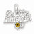 Sterling Silver Citrine Daddy's Little Girl Pendant, Pendants for Necklace